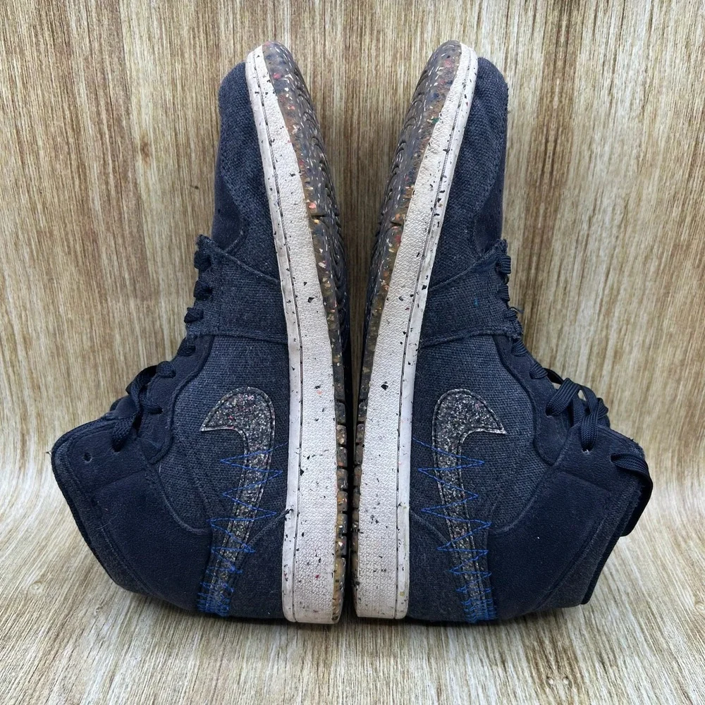 Nike Air Jordan 1 Mid SE Crater Men's Size 9 Black Recycled‎ Sneakers DM3529-001